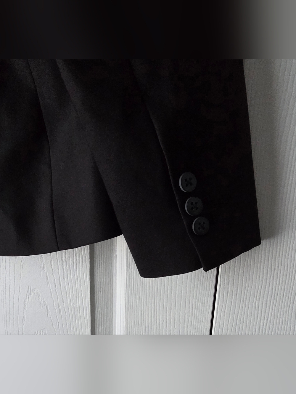 Chico's Black Single-Button Women's Blazer. Chico's Size 1 US Size M/8 - Picture 6 of 11
